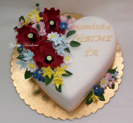 srdiečko s kvietkami